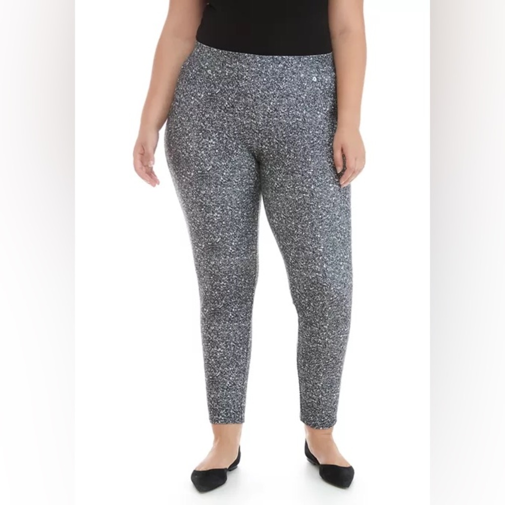 MICHAEL Michael Kors Silver Speckled Leggings
